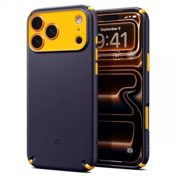 SPIGEN Nano Pop Hybrid Mag Coque MagSafe pour Apple iPhone 17 Pro Max - Blueberry Navy