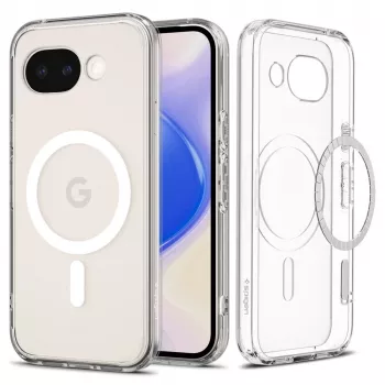 Coque Spigen Ultra Hybrid MagFit pour Google Pixel 10a, compatible MagSafe, Clear White (ACS11276)