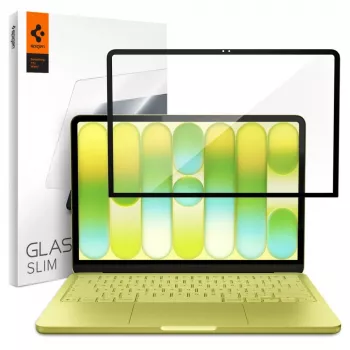 Protection d'écran en verre trempé SPIGEN Glas.tR Slim Full Coverage pour Apple MacBook Neo 13 (2026) - noir