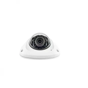 HANWHA Caméra dôme mini 2MP IR - Objectif fixe 3,6 mm - 1080p - IP66 - IK10 - PoE