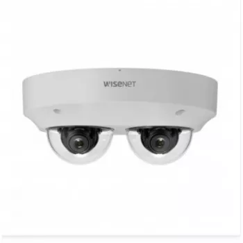 HANWHA VISION PNM-C12083RVD Caméra dôme réseau multidirectionnelle IR, jour/nuit, 3,54-6,69 mm, 2x 3328x1872, WDR, IP66, IK10