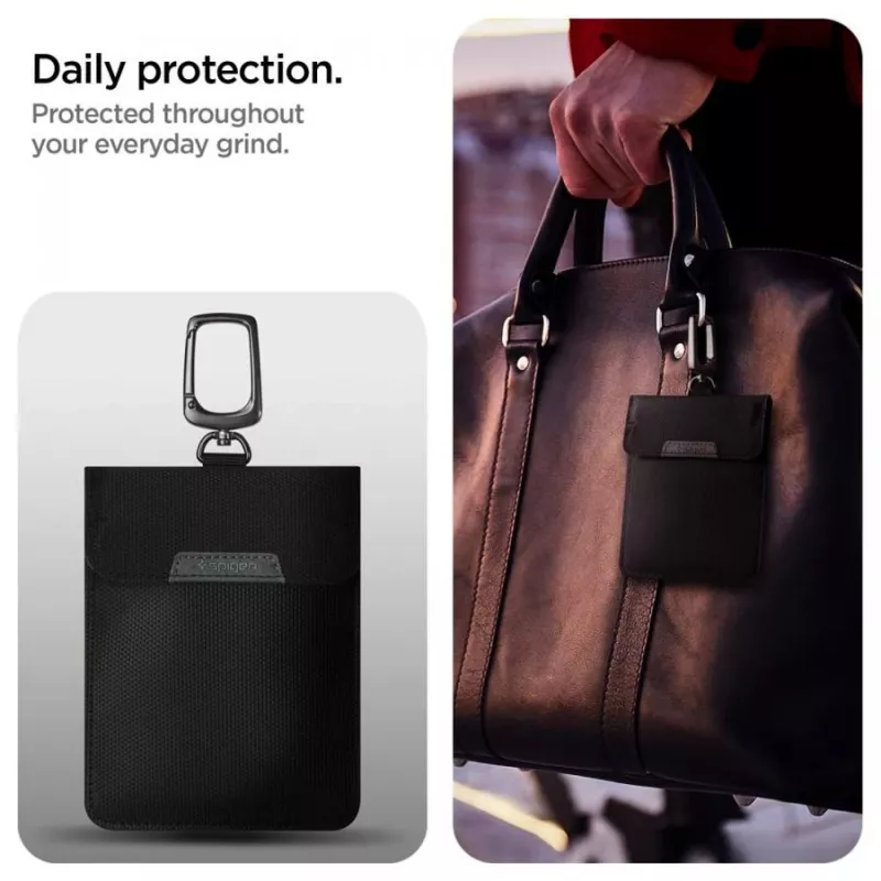 Pochette anti-RFID Spigen Keyless pour clés - noire