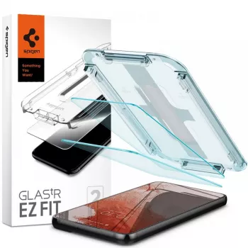 Protection d'écran en verre trempé Spigen Glas.tR EZ Fit lot de 2 pour Samsung Galaxy S22