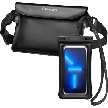 Étui étanche universel et sac banane Spigen A621 noir