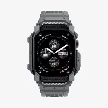 SPIGEN RUGGED ARMOR PRO APPLE WATCH 10 / 11 (46 MM) GRIS FONCÉ