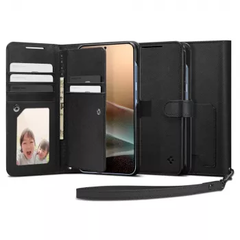 Coque SPIGEN Wallet S pour Samsung Galaxy S25+ Plus noire