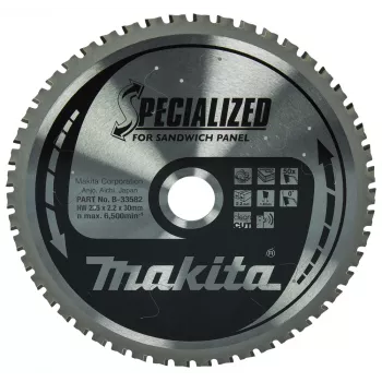 Lame de scie circulaire Makita Specialized B-33582 pour panneaux sandwich, 235 x 30 mm, 50 dents