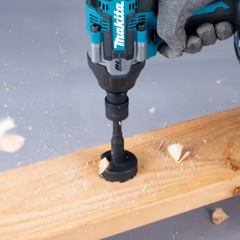 Adaptateur Makita B-68454 carré 3/8 inch vers embout hexagonal 1/4 inch avec goupille de verrouillage