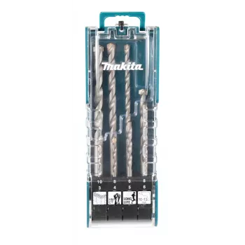 Ensemble de forets à percussion SDS-Plus Makita E-15861 8 pièces à plaquettes carbure de tungstène