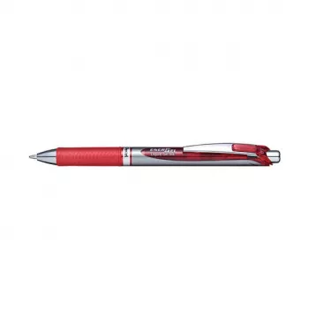Pentel EnerGel BL80-BX Stylo gel rétractable 0,5 mm pointe aiguille encre rouge