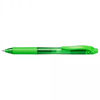 Stylo gel rétractable Pentel EnerGel X - lime - 0,7 mm - pointe moyenne - ambidextre