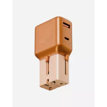 ENERGEA TravelGoAdapter 35 USB-A/USB-C 35W Orange
