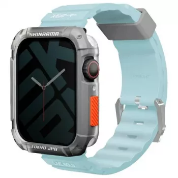 Bracelet Skinarma Shokku pour Apple Watch 45/44/42 mm bleu