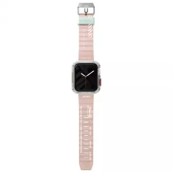 Bracelet Skinarma Shokku pour Apple Watch 45/44/42 mm rose clair