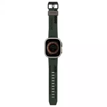 Bracelet Skinarma Shokku pour Apple Watch 49/45/44 mm vert olive foncé