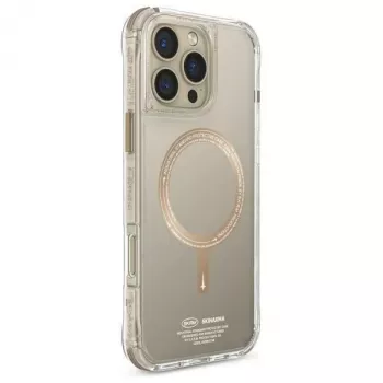 Coque Skinarma Saido pour iPhone 16 Pro 6,3 pouces charge magnétique champagne