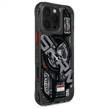Coque Skinarma Ekho pour iPhone 16 Pro 6,3 pouces charge magnétique noire