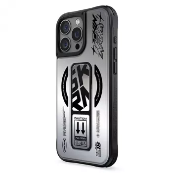 Coque support de charge magnétique SKINARMA Kira Kobai iPhone 16 Pro 6,3 inch Chrome