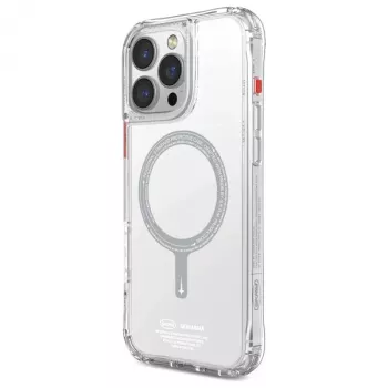Coque Skinarma Saido charge magnétique pour iPhone 16 Pro Max 6,9 pouces transparente