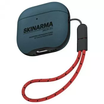 Coque Skinarma Spunk pour AirPods 4, bleue
