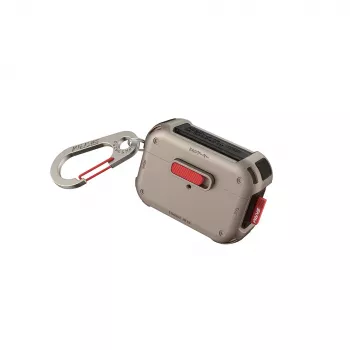 Coque de protection Skinarma Mecha pour AirPods Pro 2, champagne