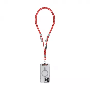 Cordon de téléphone Skinarma Dyno Ve 2-en-1 avec câble de chargement USB-C, 30 cm, rouge