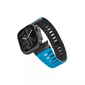 Bracelet SKINARMA Gemini pour Apple Watch 49/46/45/44 mm bleu
