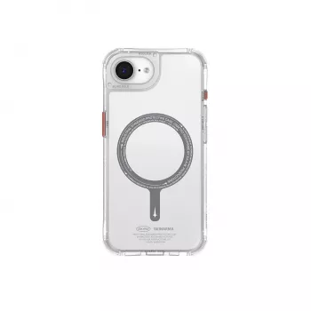 Coque MagSafe SKINARMA Saido pour iPhone 16e / 17e transparente