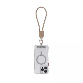 Câble bracelet 2-en-1 USB-C vers USB-C Skinarma Dyno Ve, 25 cm, beige