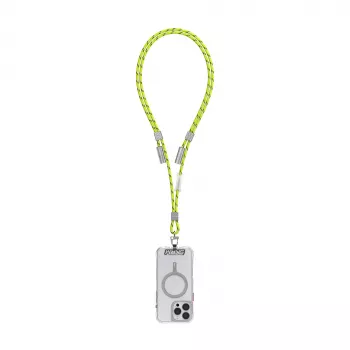 Cordon de téléphone universel SKINARMA Dyno VE Niteglow avec câble USB-C vers USB-C intégré, 240 W, phosphorescent, vert lime (SK-DYVE-CBLCC-GLOW)