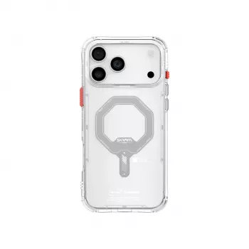 Coque SKINARMA Saido avec anneau magnétique Mag-Charge pour Apple iPhone 17 Pro Max, transparente (SK-2025IPP6.9-SDOMS-CLR)