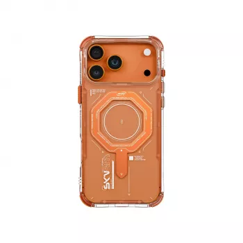 Coque magnétique Skinarma Magma pour Apple iPhone 17 Pro - orange