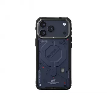 Coque SKINARMA Vigor avec anneau magnétique Mag-Charge pour Apple iPhone 17 Pro Max, marine (SK-IP17PM-VGR-BLU)