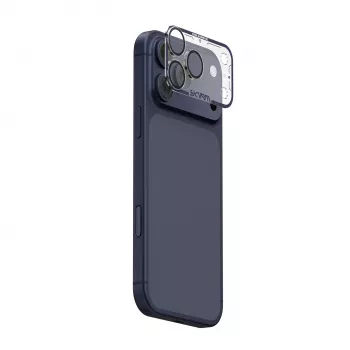 Skinarma Magma protecteur d'objectif d'appareil photo mat intégral pour iPhone 17 Pro bleu