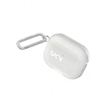 SKINARMA Kinzoku Case with Carabiner for Apple AirPods Pro 3, Frost (SK-APP3KIN-FROST)