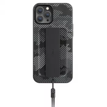 UNIQ Heldro étui pour iPhone 12 Pro Max 6,7 pouces Charcoal Camo antimicrobien