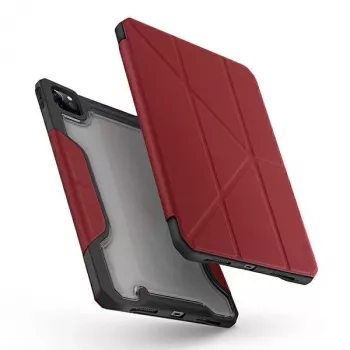 Coque UNIQ Trexa pour iPad Pro 11 pouces 2021/2020 et iPad Air 10,9 pouces 2022/2020, antimicrobienne, rouge