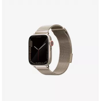 UNIQ Dante bracelet Apple Watch acier inoxydable à maillons Starlight 42/44/45 mm Series 1-9/SE/SE2/SE3