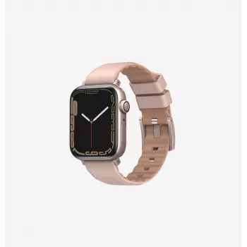 Bracelet sport UNIQ Linus Airosoft en silicone pour Apple Watch Series 1/2/3/4/5/6/7/8/9/SE/SE2/SE3 38/40/41 mm - rose blush