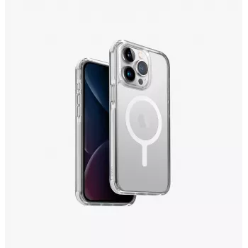 Coque UNIQ Combat pour iPhone 15 Pro Max 6,7 pouces MagClick Charging blanc