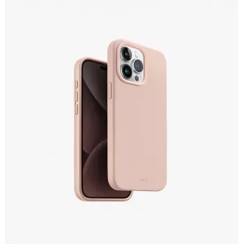 UNIQ Lino Hue Coque pour Apple iPhone 15 Pro Max 6,7 inch MagClick Charging Blush Pink
