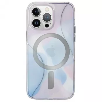 UNIQ Coehl Palette Coque pour Apple iPhone 15 Pro Max 6,7 inch à charge magnétique Dusk Blue