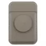 Porte-cartes magnétique UNIQ Flixa avec béquille, Flint Grey, MagSafe