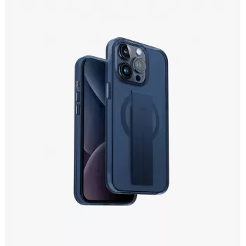 UNIQ Heldro Mag Coque pour iPhone 15 Pro 6,1 inch MagClick Charging Ultramarine Deep Blue