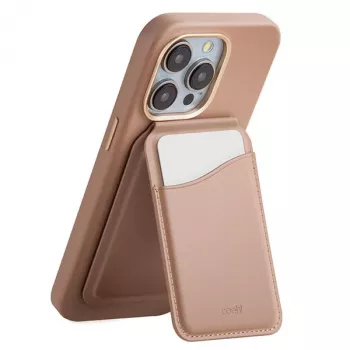 Portefeuille magnétique UNIQ Coehl Esme avec miroir et béquille Dusty Nude