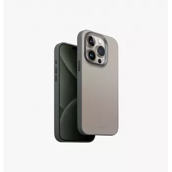 Coque de charge MagClick UNIQ Lyden DS pour Apple iPhone 15 Pro Max 6,7 pouces ivoire/vert lichen