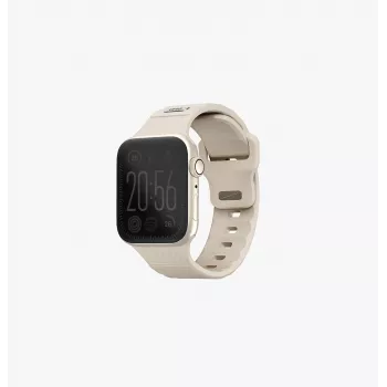 UNIQ Stride bracelet pour Apple Watch Series 1/2/3/4/5/6/7/8/9/SE/SE2/SE3 38/40/41 mm caoutchouc FKM Khaki/Pale Khaki