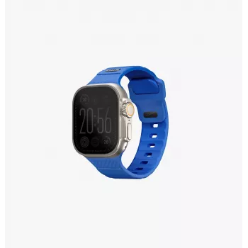 Bracelet UNIQ Stride pour Apple Watch 42/44/45/49 mm en caoutchouc FKM bleu cobalt