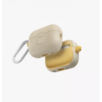 Coque UNIQ Clyde Lock pour AirPods Pro 2 (2022/2023) - ivoire/jaune canari
