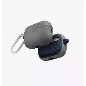 Coque UNIQ Clyde Lock pour AirPods Pro 2 (2022/2023) - gris craie / bleu marine